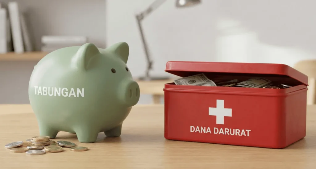 Pengertian Perbedaan dana darurat dan tabungan